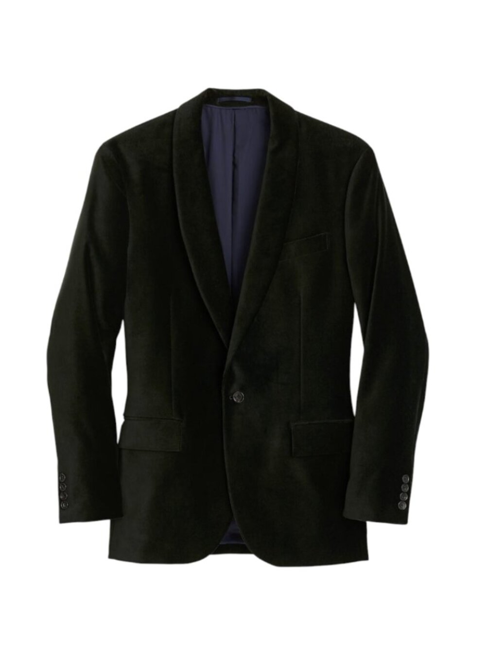 NWT JCREW Ludlow Shawl Collar Tuxedo Dinner Jacket Mens 36 Black Velvet J5425